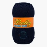 Bally Double Knit yarn for crochet and knitting in pink, yellow, and blue colours, 100% acrylic 3-ply yarn, 70–80 grams each.