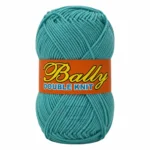 Bally Double Knit yarn for crochet and knitting in pink, yellow, and blue colours, 100% acrylic 3-ply yarn, 70–80 grams each.