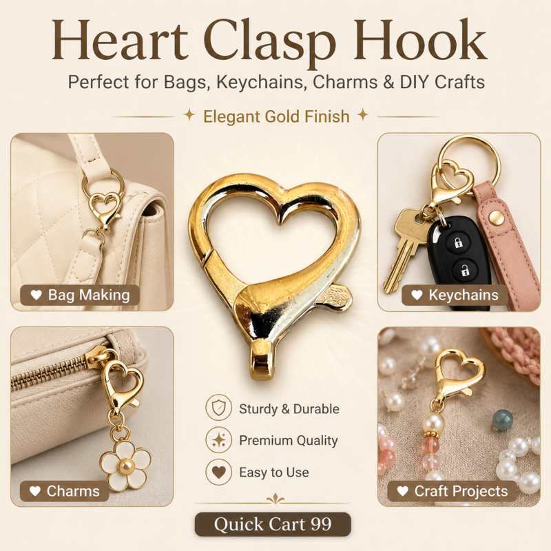 Heart Shape Clasp Hook