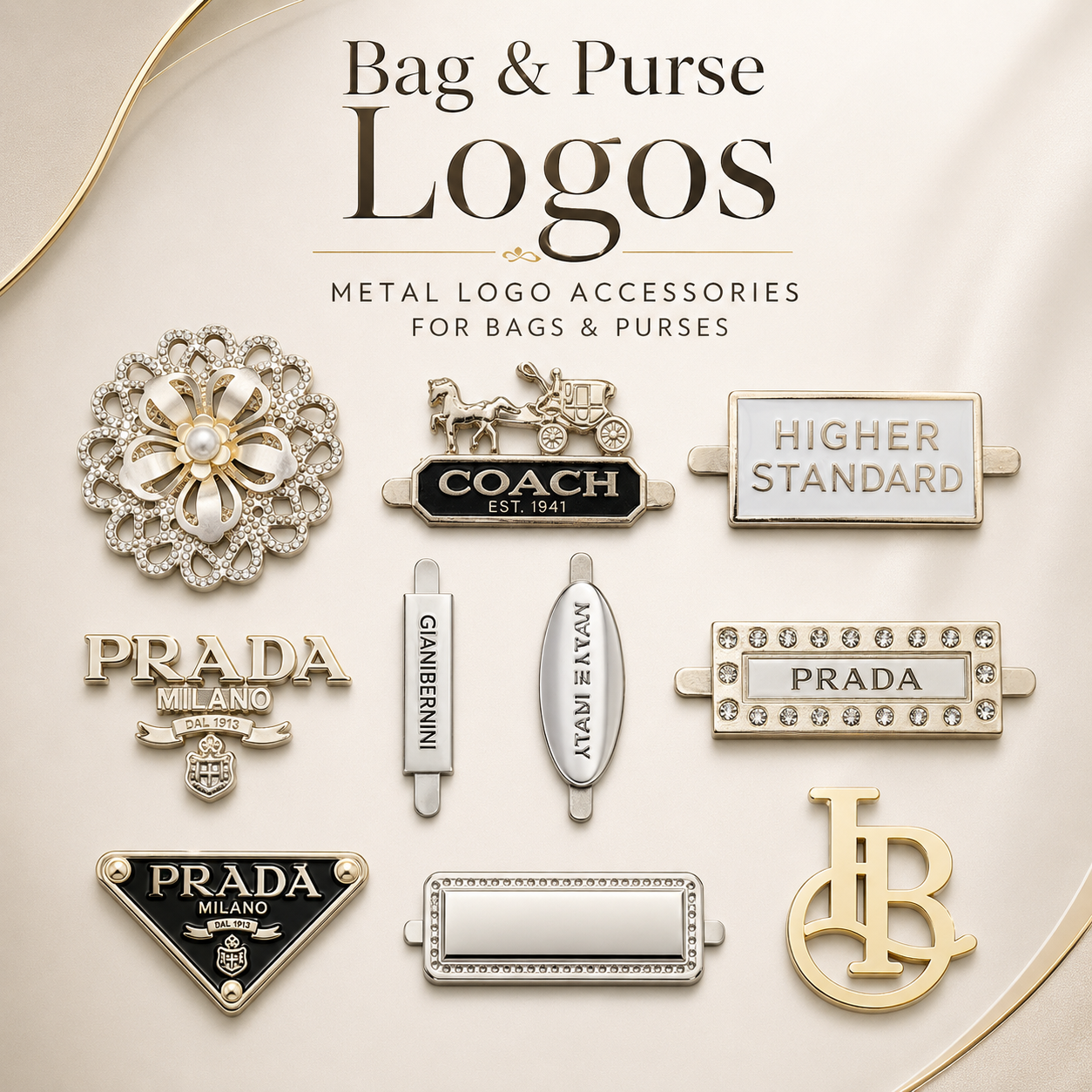Metal Logo for bags Metal Logo for bags