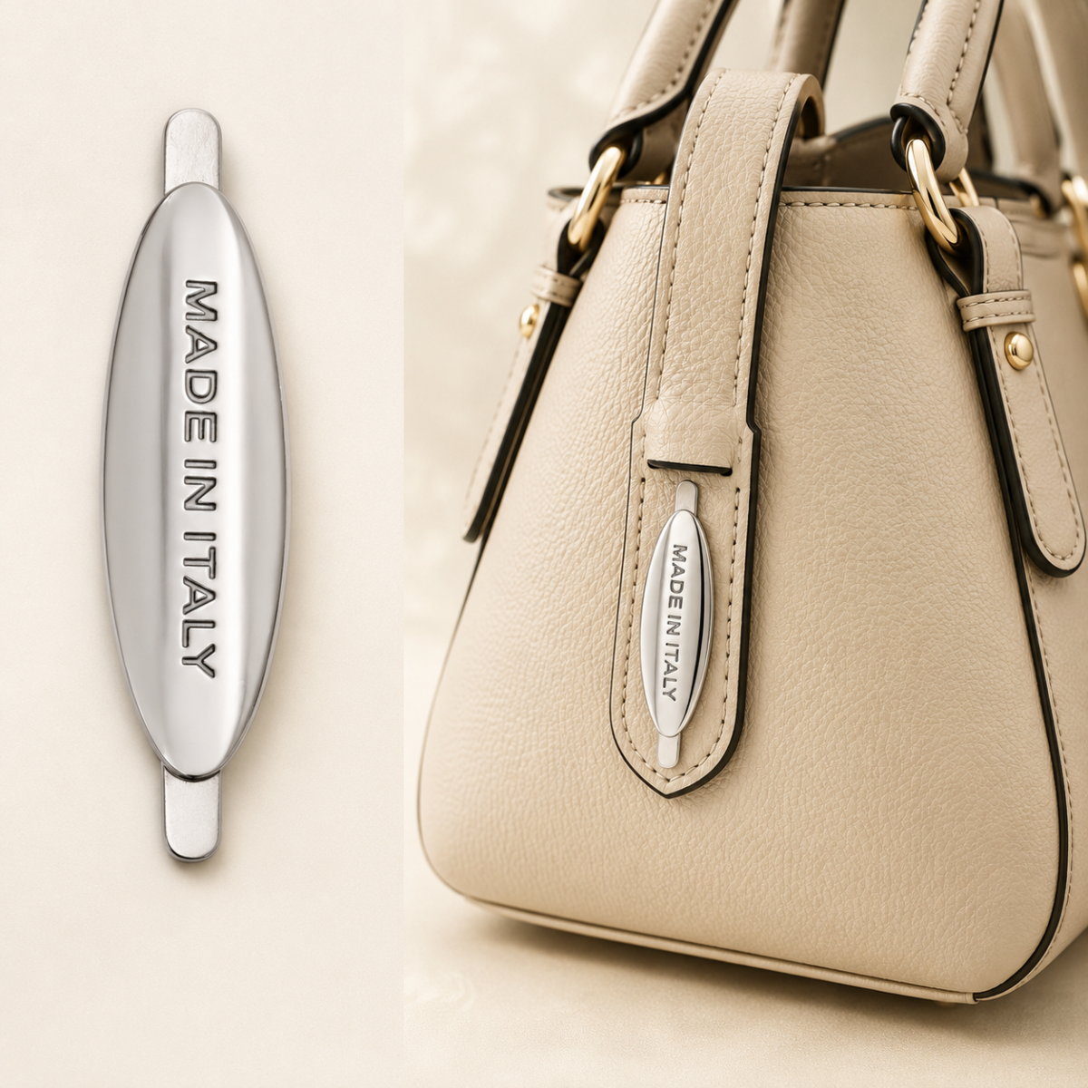 Metal Logo for bags