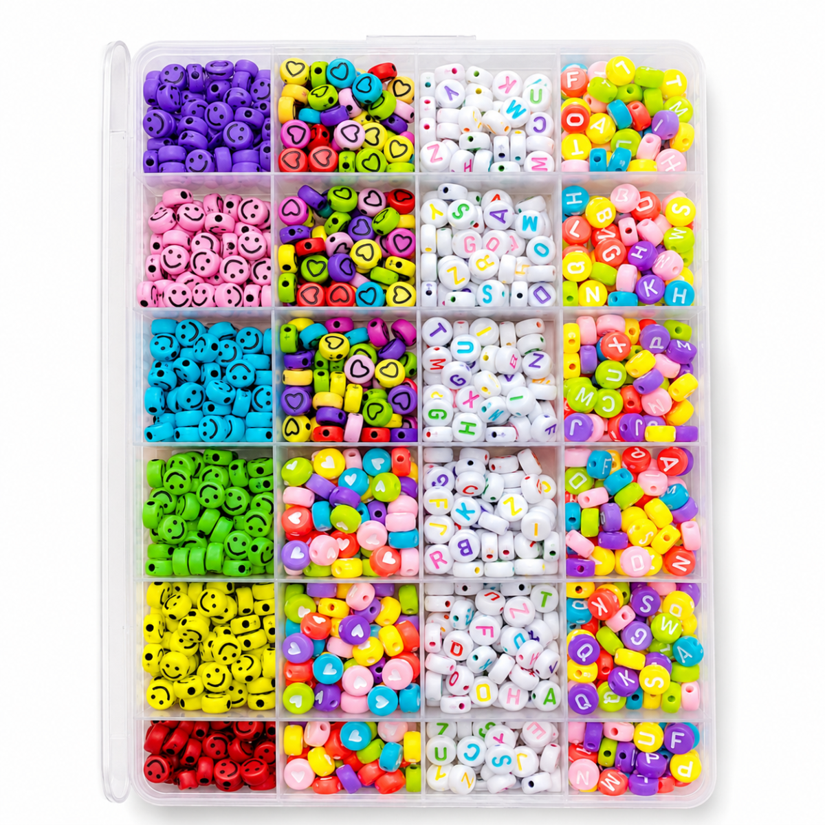 Smiley Heart Alphabet Bead Kit