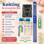Knitting Accessories Kit with Needles 27 Pcs and knitting tools
