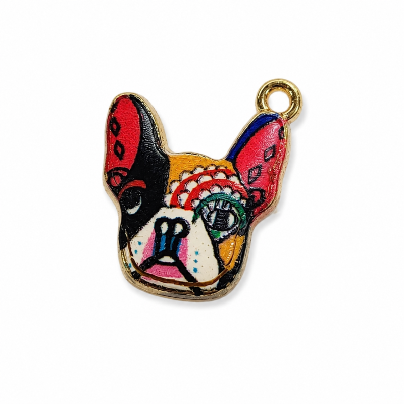 Metal Enamel Charms for Jewelry Making – Pack of 6