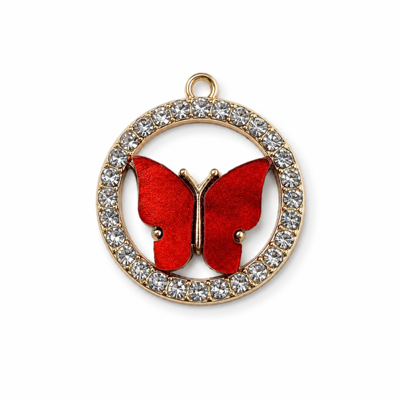 Metal Enamel Charms for Jewelry Making – Pack of 6