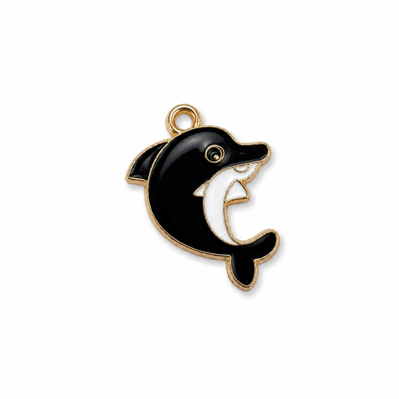 Metal Enamel Charms for Jewelry Making – Pack of 6