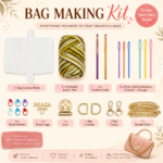 Crochet Bag Kit multi