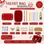 Complete Velvet Bag Making Kit for Beginners - Image 6