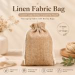Linen Burlap Drawstring Bag
