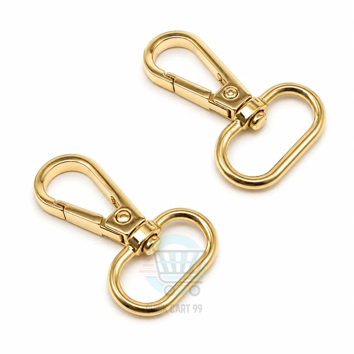 Clasp hooks for bags and purses in multiple metal styles and colours