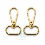 Clasp hooks for bags and purses in multiple metal styles and colours