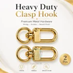 Clasp hooks for bags and purses in multiple metal styles and colours