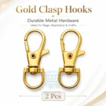 Clasp hooks for bags and purses in multiple metal styles and colours