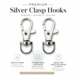 Clasp hooks for bags and purses in multiple metal styles and colours