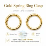 Clasp hooks for bags and purses in multiple metal styles and colours