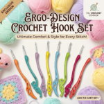 Decor Ergonomic Crochet Hooks Set Pack of 8