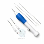 Adjustable punch needle set with multiple needles