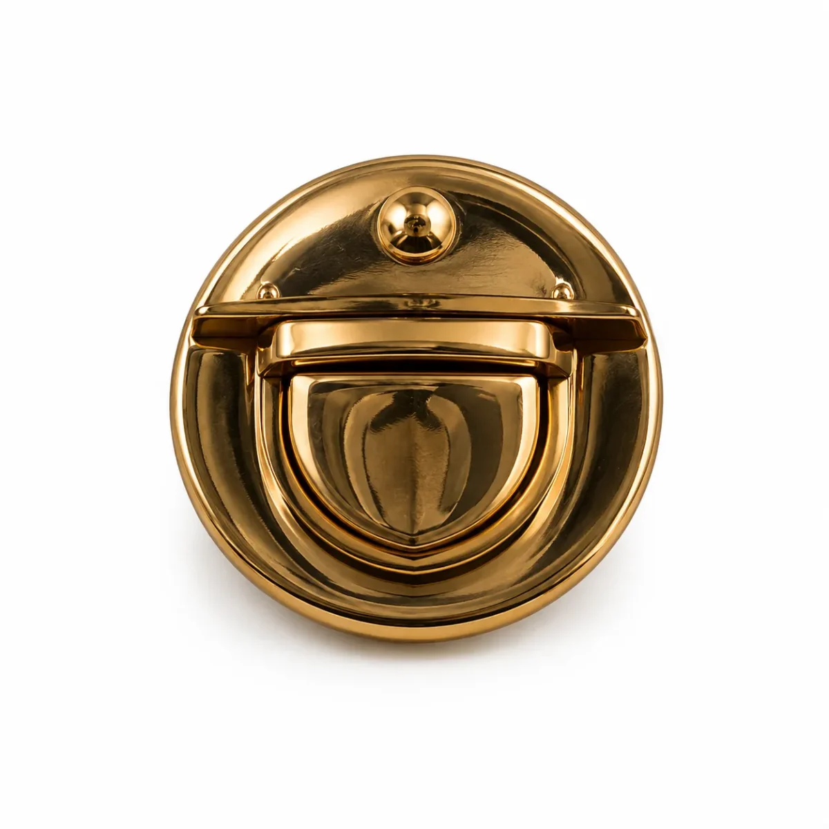 Round Gold Lock