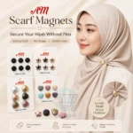 Strong Magnetic Clips for Hijab with stylish pin-free scarf hold
