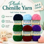 Valvoto Chenille Yarn soft velvet yarn in multiple colours