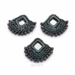 Crochet Mirror Applique for Dresses in Five Color Variants