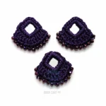 Crochet Mirror Applique for Dresses in Five Color Variants