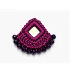 Crochet Mirror Applique for Dresses in Five Color Variants