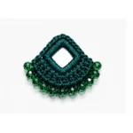 Crochet Mirror Applique for Dresses in Five Color Variants