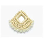 Crochet Mirror Applique for Dresses in Five Color Variants