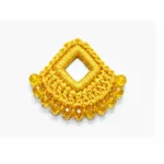 Crochet Mirror Applique for Dresses in Five Color Variants