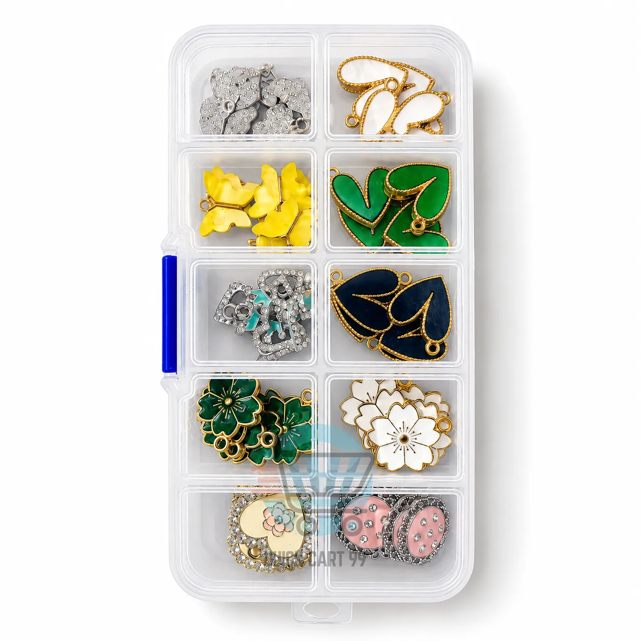 Mix Charms Box with 60 Metal Charms Mix Charms Box with 60 assorted metal charms for jewelry making