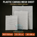 A4 Plastic Canvas Mesh Sheet for Bag and Craft Making Available in Multiple Sizes