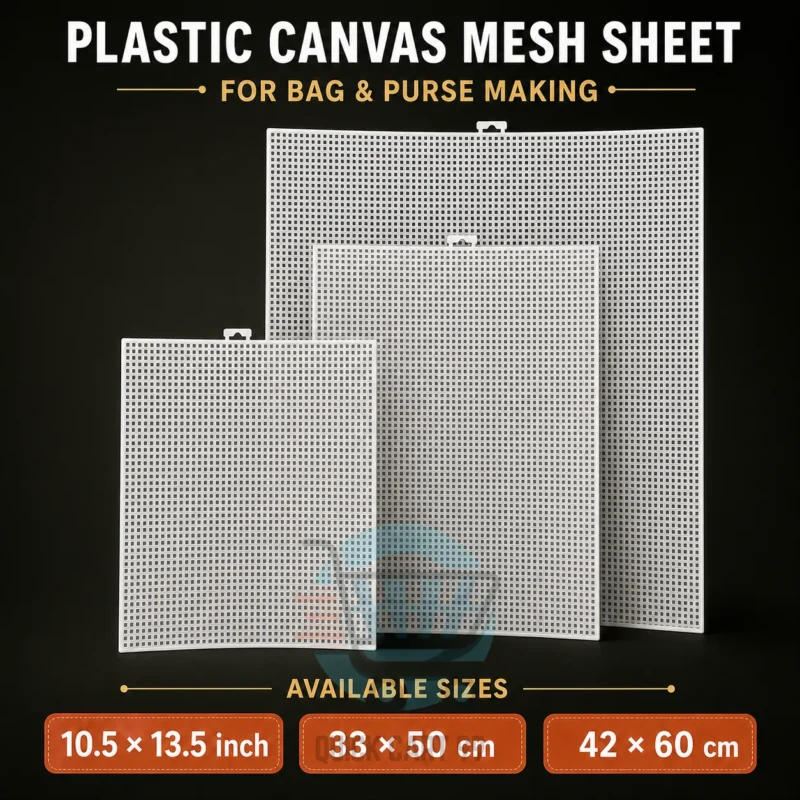 A4 Plastic Canvas Mesh Sheet for Bag and Craft Making Available in Multiple Sizes