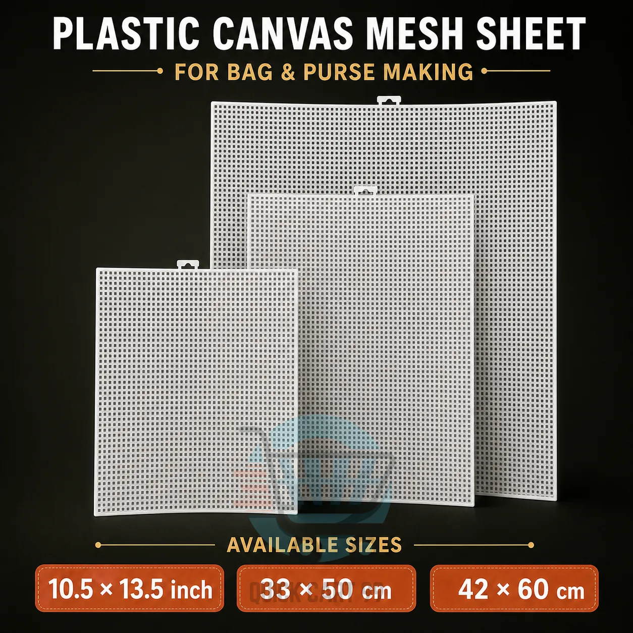 A4 Plastic Canvas Mesh Sheet for Bag & Craft Making A4 Plastic Canvas Mesh Sheet for Bag and Craft Making Available in Multiple Sizes