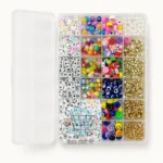 Colorful Beads Organizer Box for DIY Jewelry Making and Bracelet Crafts