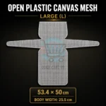 Foldable Plastic Canvas Mesh Sheet for Bag Making in Three Sizes