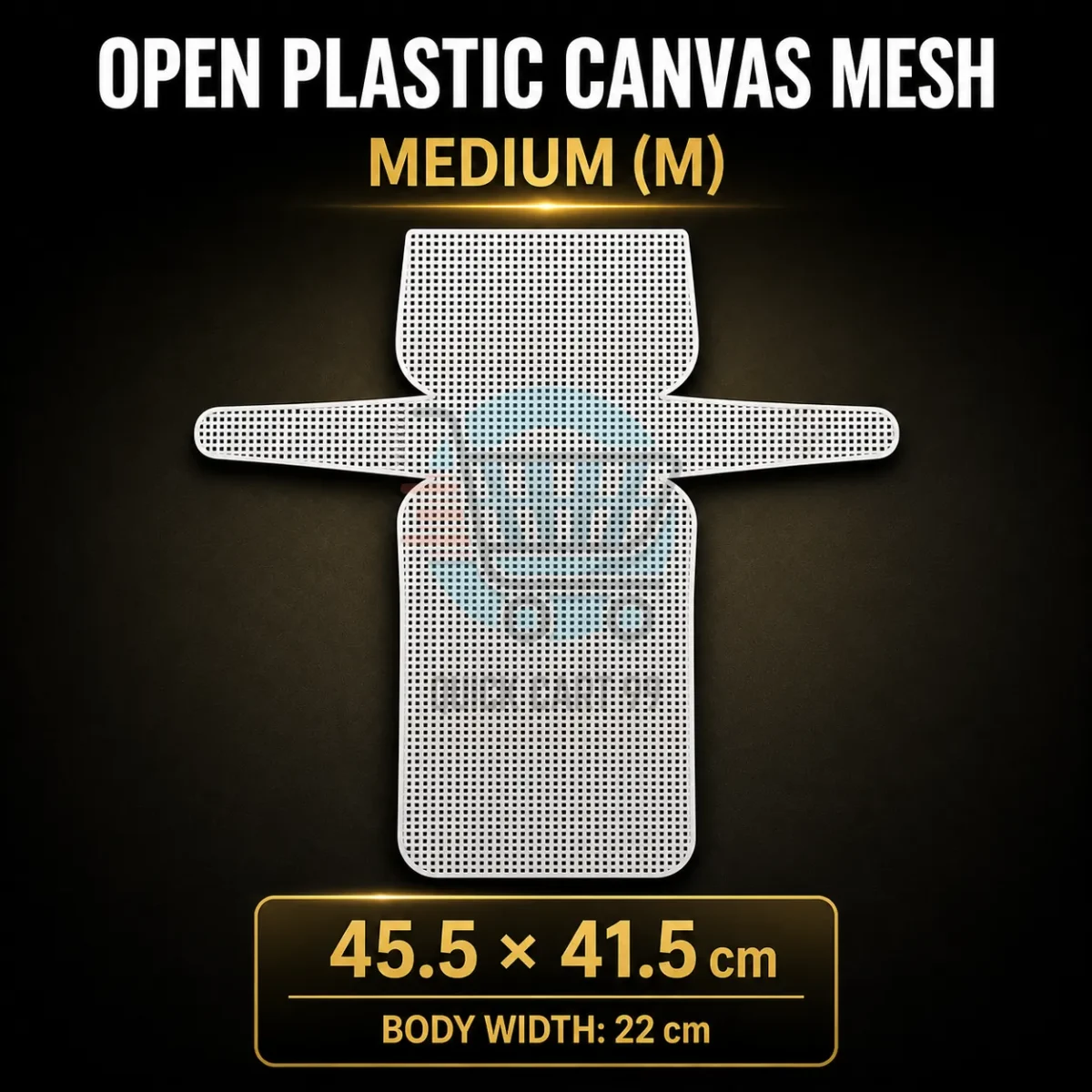 Foldable Plastic Canvas Mesh Sheet for Bag Making in Three Sizes