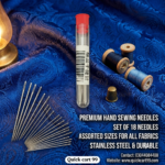 Hand Sewing Needles set of 18 assorted stainless steel needles by Quick Cart 99