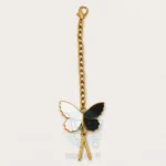 Gold and silver metal keychains in butterfly, ring, chain and clasp designs at Quick Cart 99.