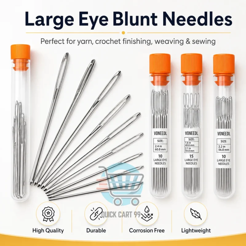 Large Eye Blunt Needles for Yarn, Crochet, Knitting and Sewing