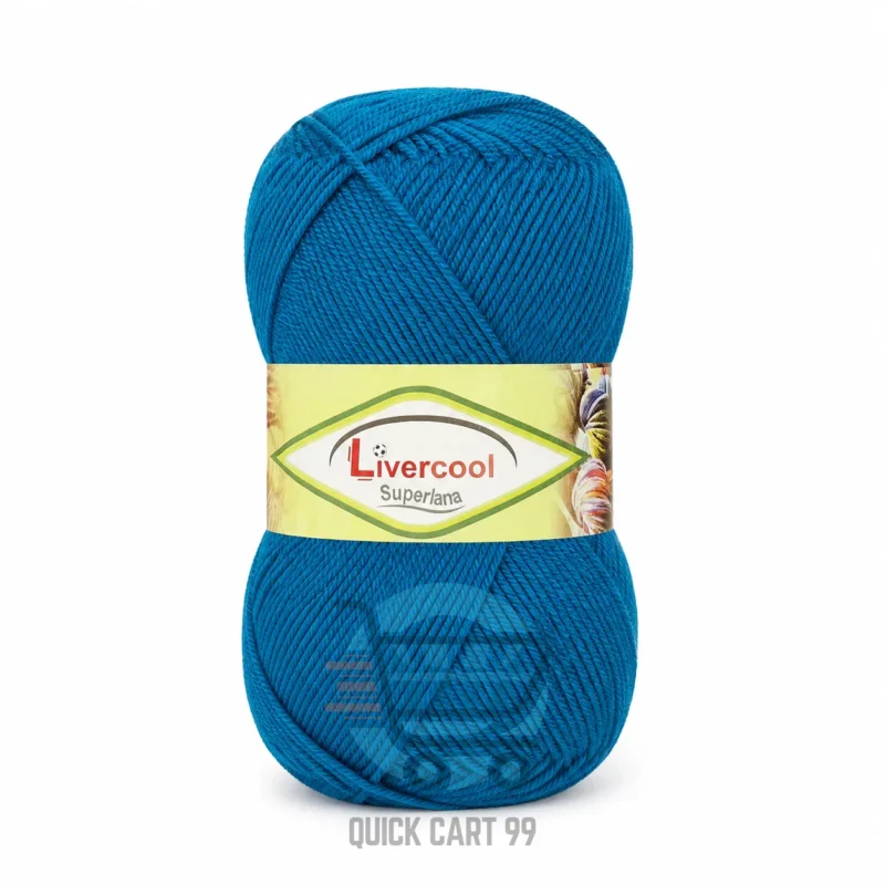 Livercool 3 Ply Crochet Wool Yarn in multiple colours – 100% acrylic, 70–80g each