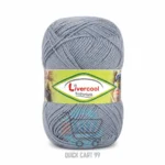 Livercool 3 Ply Crochet Wool Yarn in multiple colours – 100% acrylic, 70–80g each