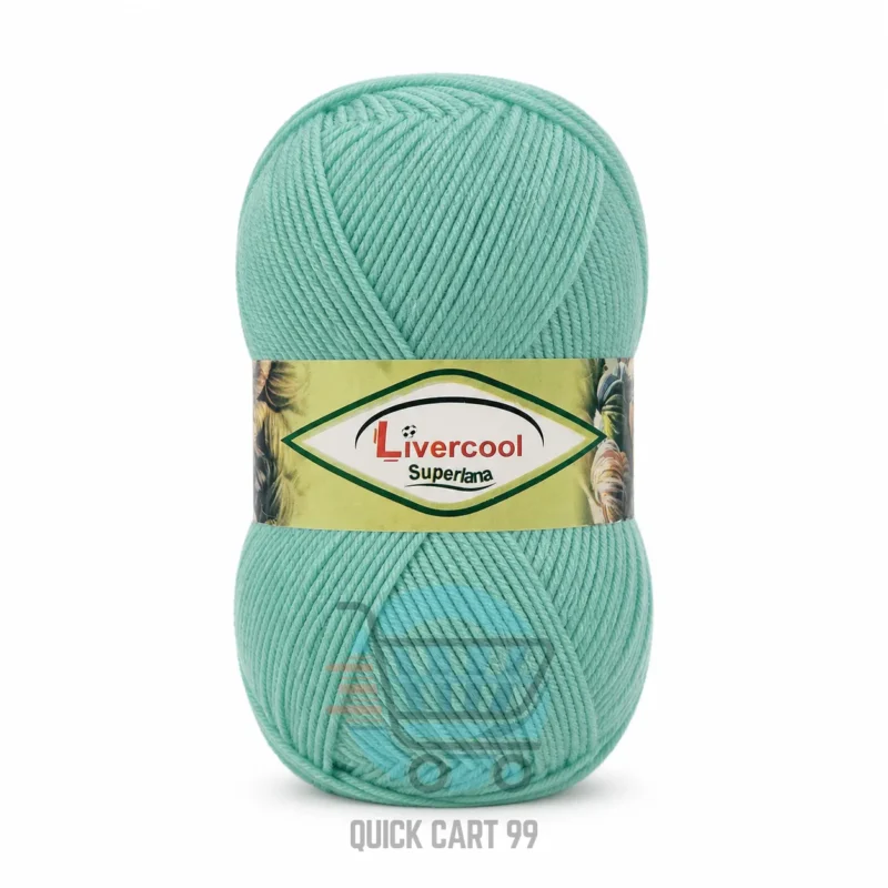 Livercool 3 Ply Crochet Wool Yarn in multiple colours – 100% acrylic, 70–80g each