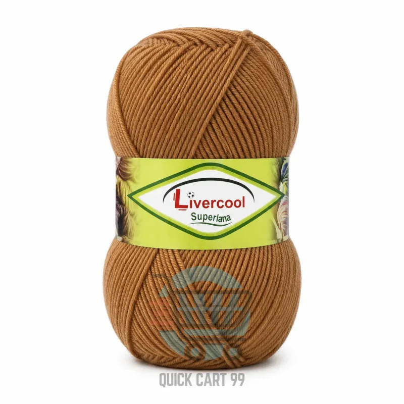 Livercool 3 Ply Crochet Wool Yarn in multiple colours – 100% acrylic, 70–80g each