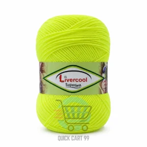 Livercool 3 Ply Crochet Wool Yarn in multiple colours – 100% acrylic, 70–80g each