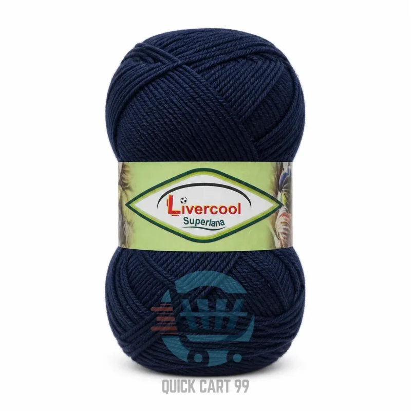 Livercool 3 Ply Crochet Wool Yarn in multiple colours – 100% acrylic, 70–80g each