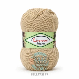 Livercool 3 Ply Crochet Wool Yarn in multiple colours – 100% acrylic, 70–80g each