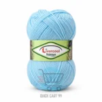Livercool 3 Ply Crochet Wool Yarn in multiple colours – 100% acrylic, 70–80g each