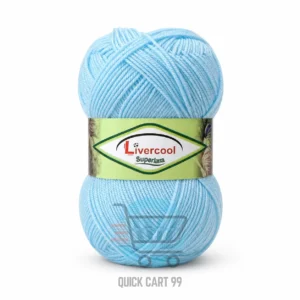 Livercool 3 Ply Crochet Wool Yarn in multiple colours – 100% acrylic, 70–80g each
