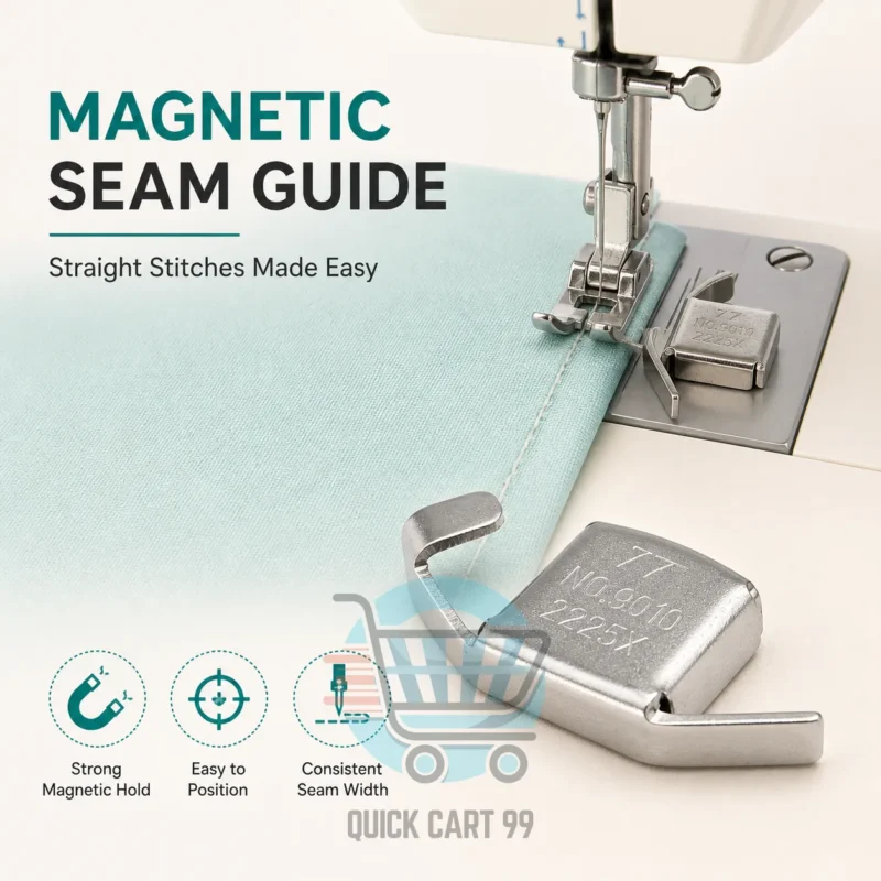 Magnetic Seam Guide for Sewing Machine